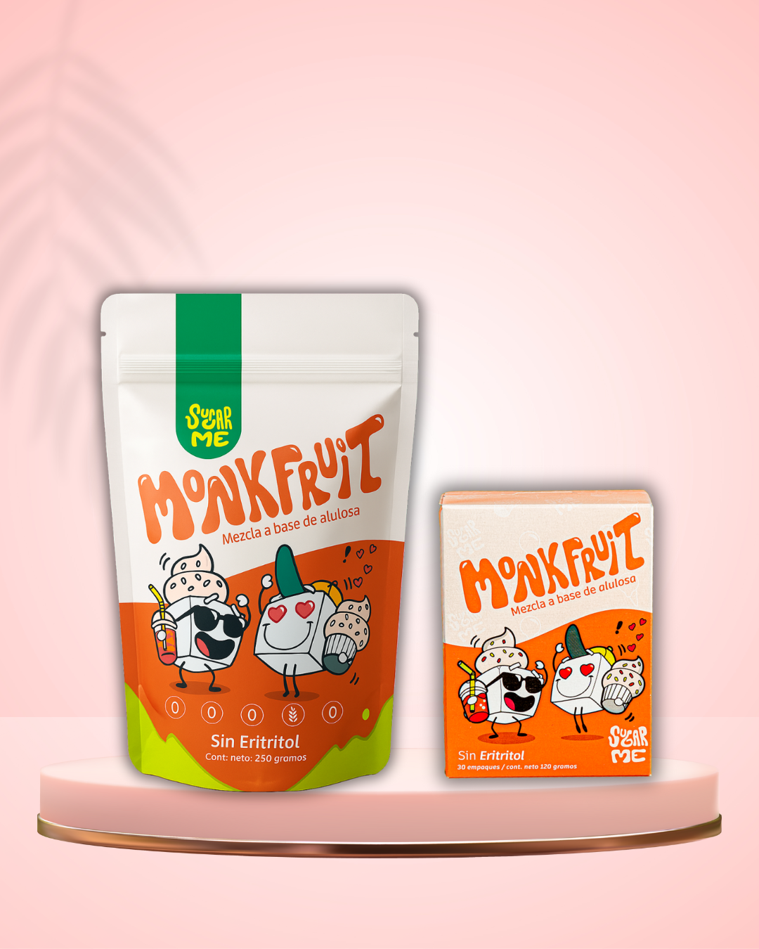 Sweet Pack Monkfruit – Bolsa 250 g + Caja 120g  - 30 sobres