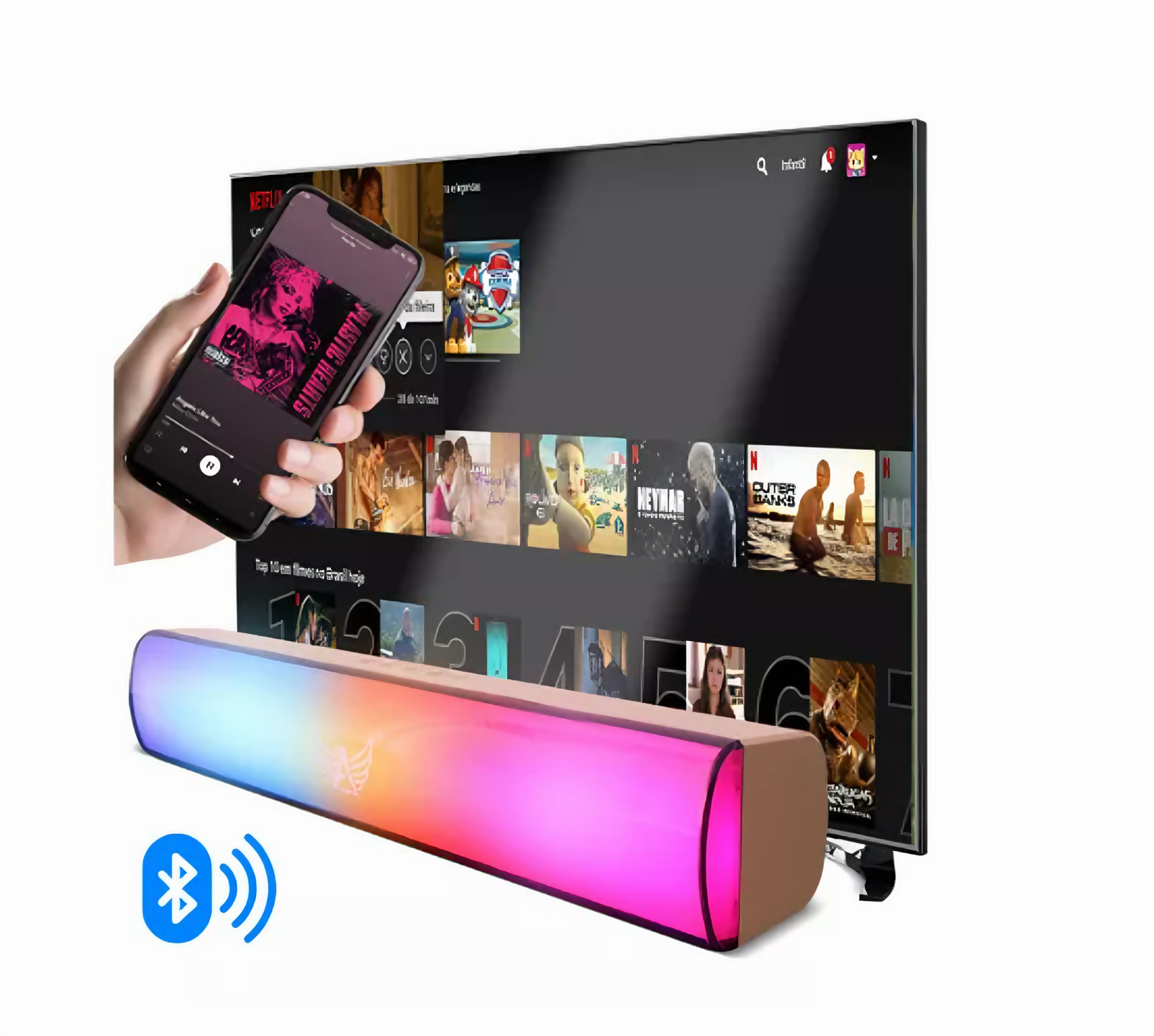 Mini Soundbar Portatil Bluetooth