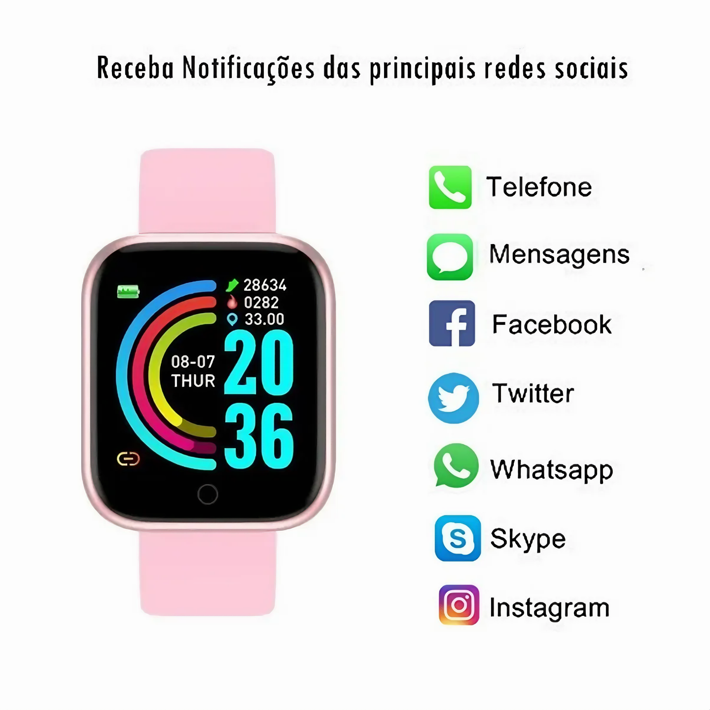 Smartwatch D20 Fit Pro