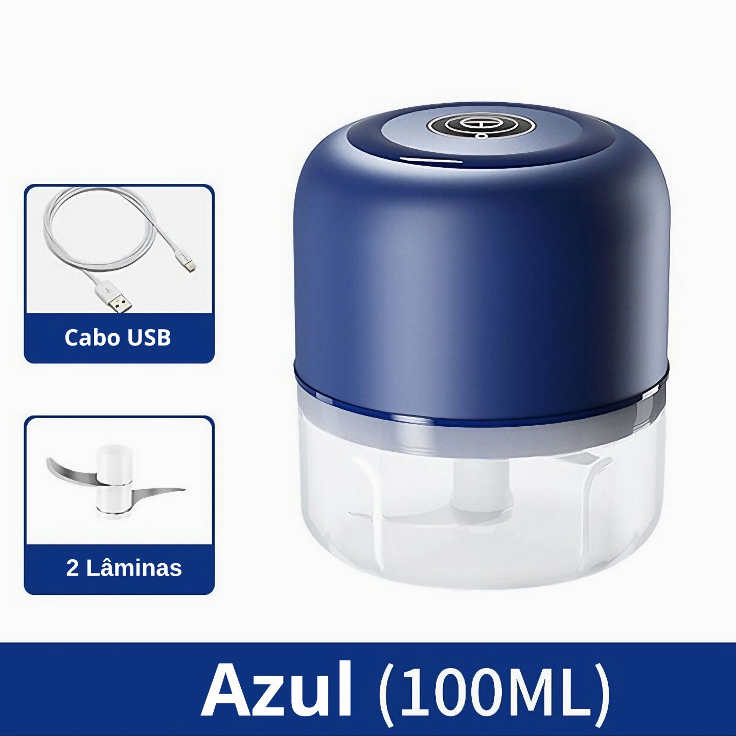 Mini Processador Triturador de Alimentos Portátil 