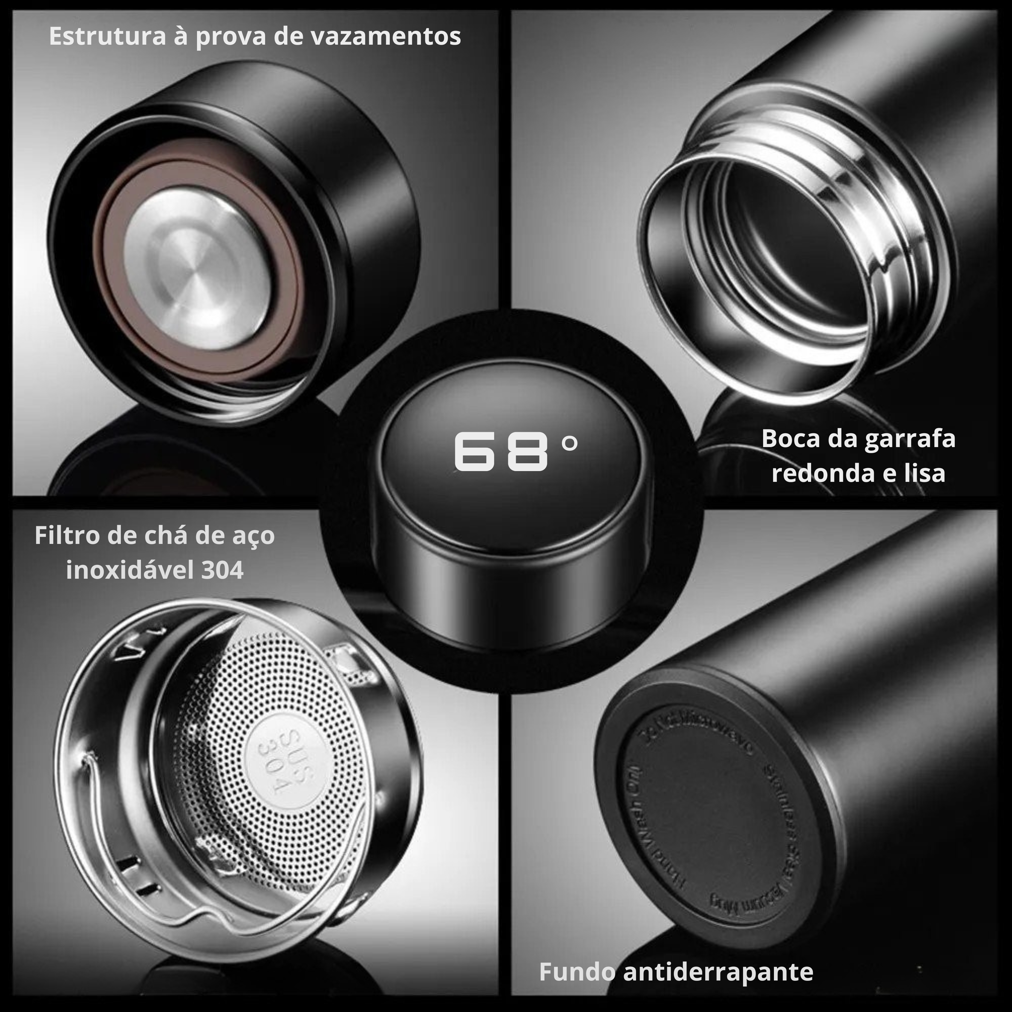 Garrafa Térmica Digital Inteligente