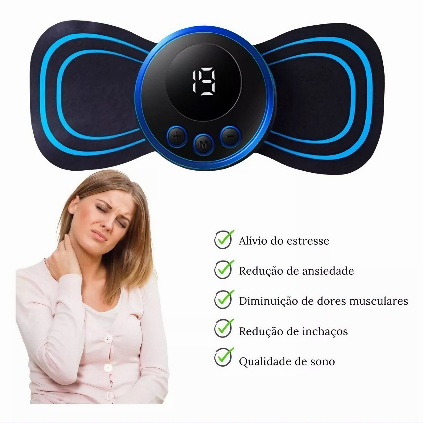 Massageador Elétrico EMS 