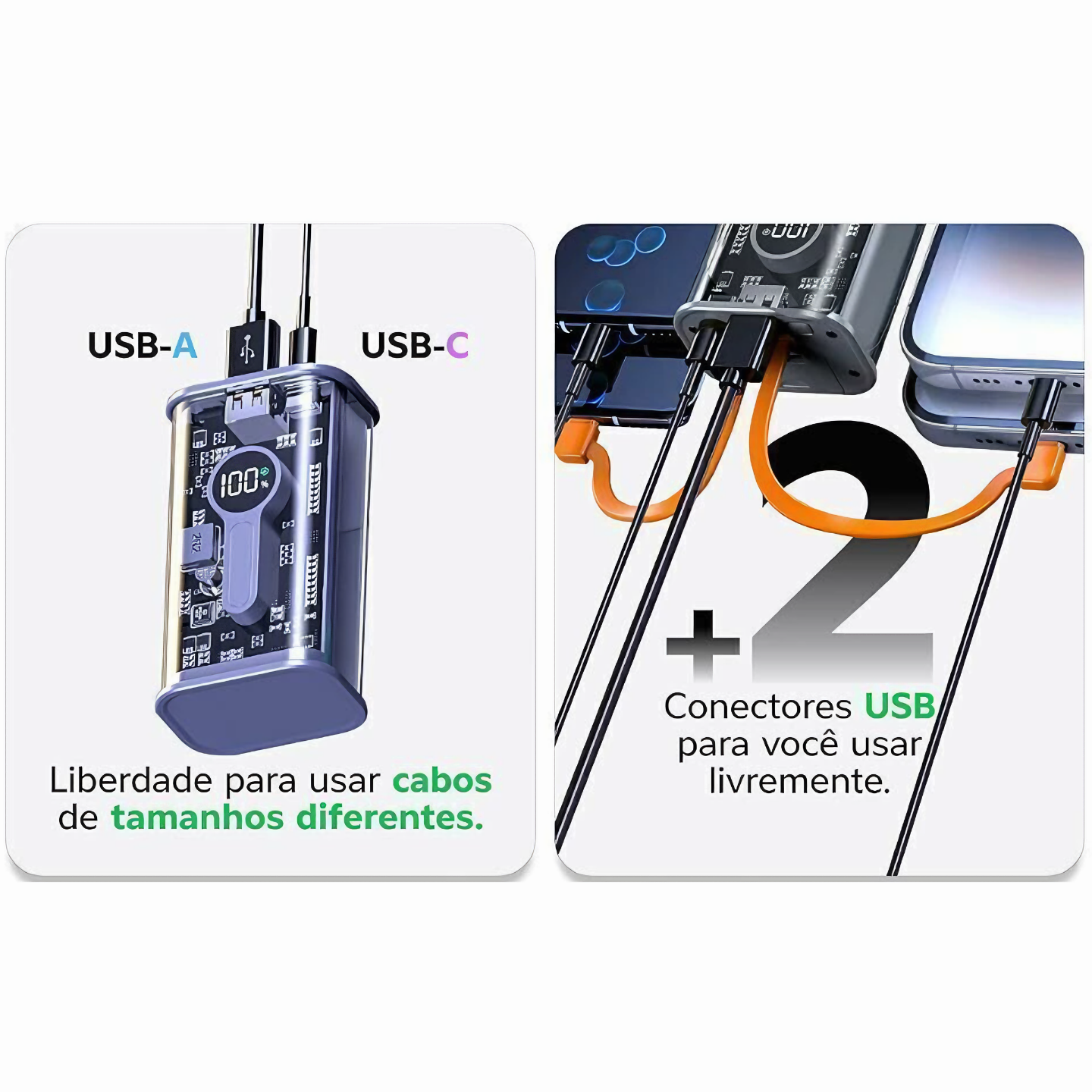 Carregador Power Bank 10.000mAh Kapbom