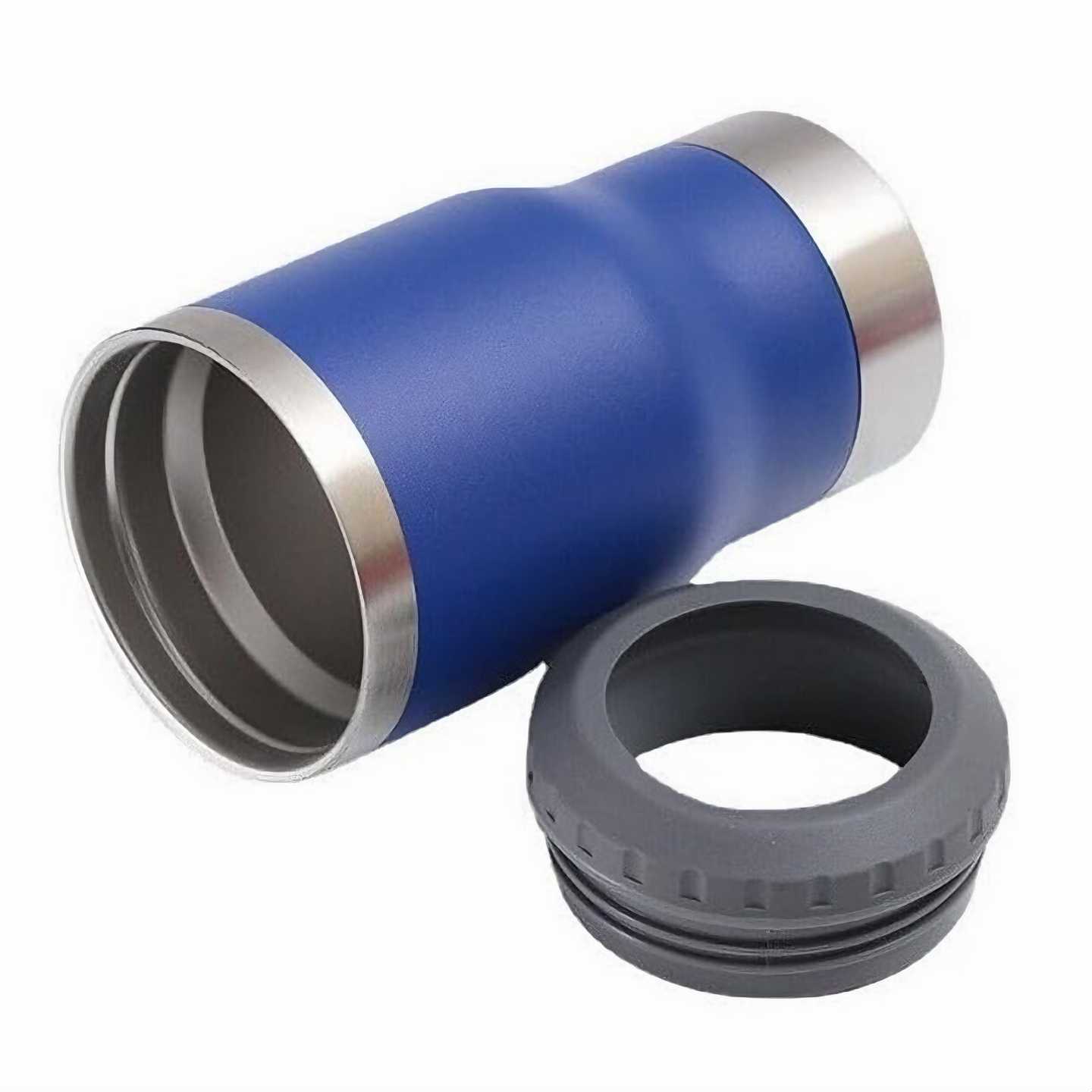 Copo Térmico Porta Long Neck Lata Isolamento a Vácuo Inox 2 em 1 