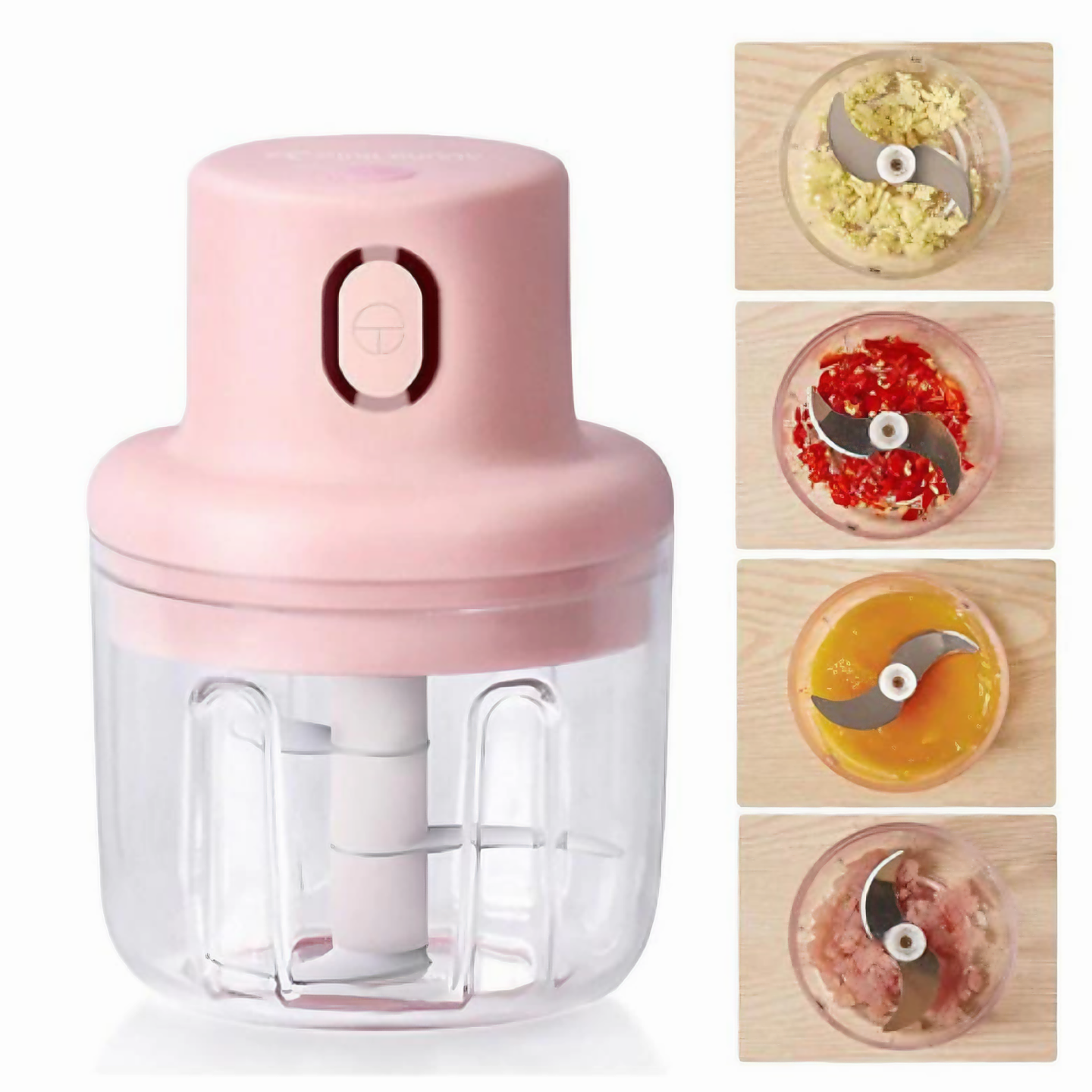 Mini Processador e Triturador de Alimentos Recarregável 