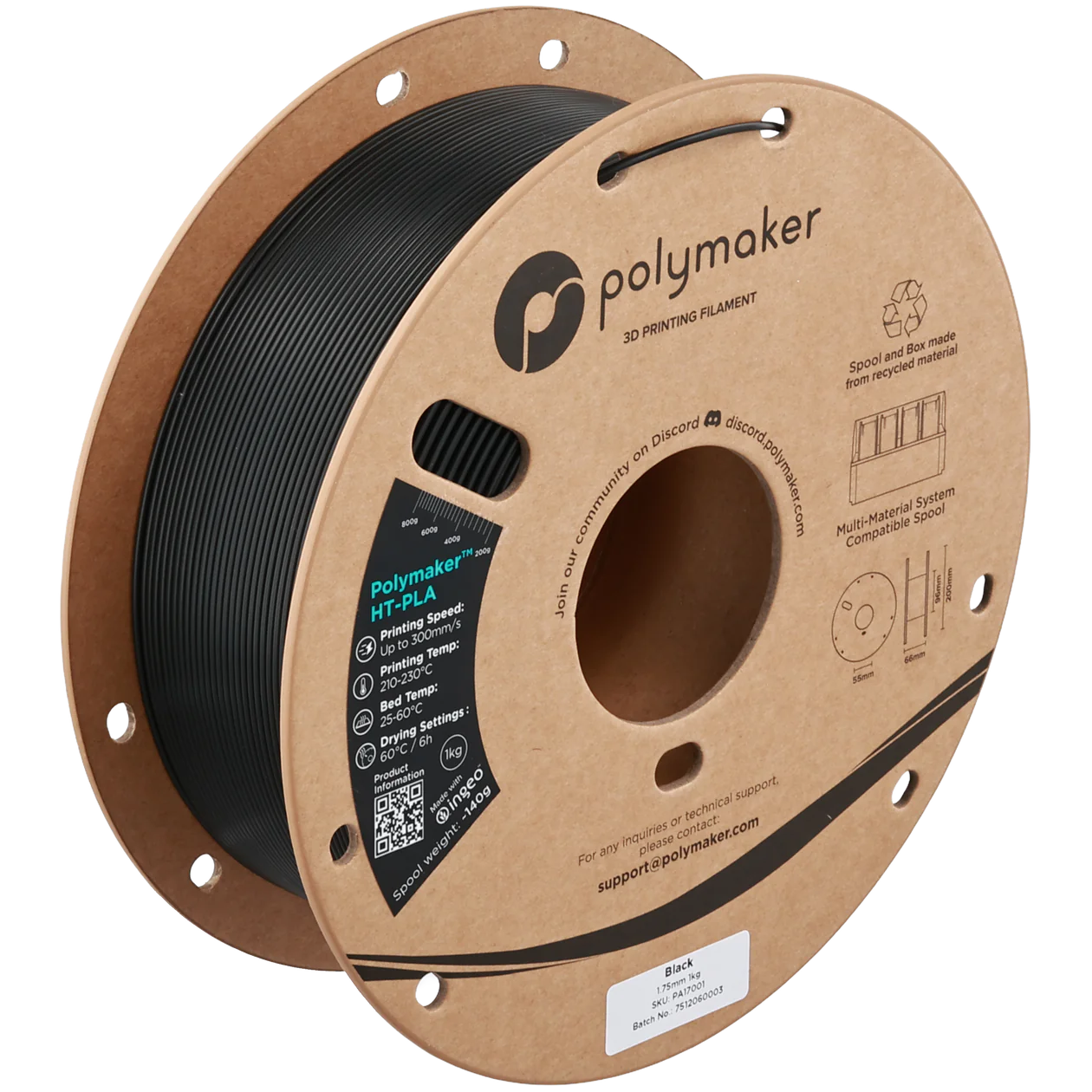 Polymake HT-PLA HT-PLA-GF 1.75mm 1kg Factory Wholesale