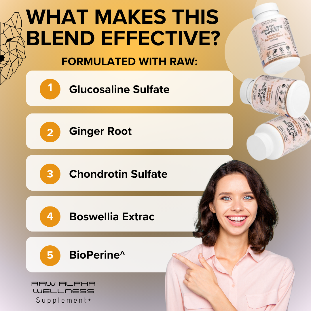 Raw Joint & Bone Support  Advance Turmeric Blend