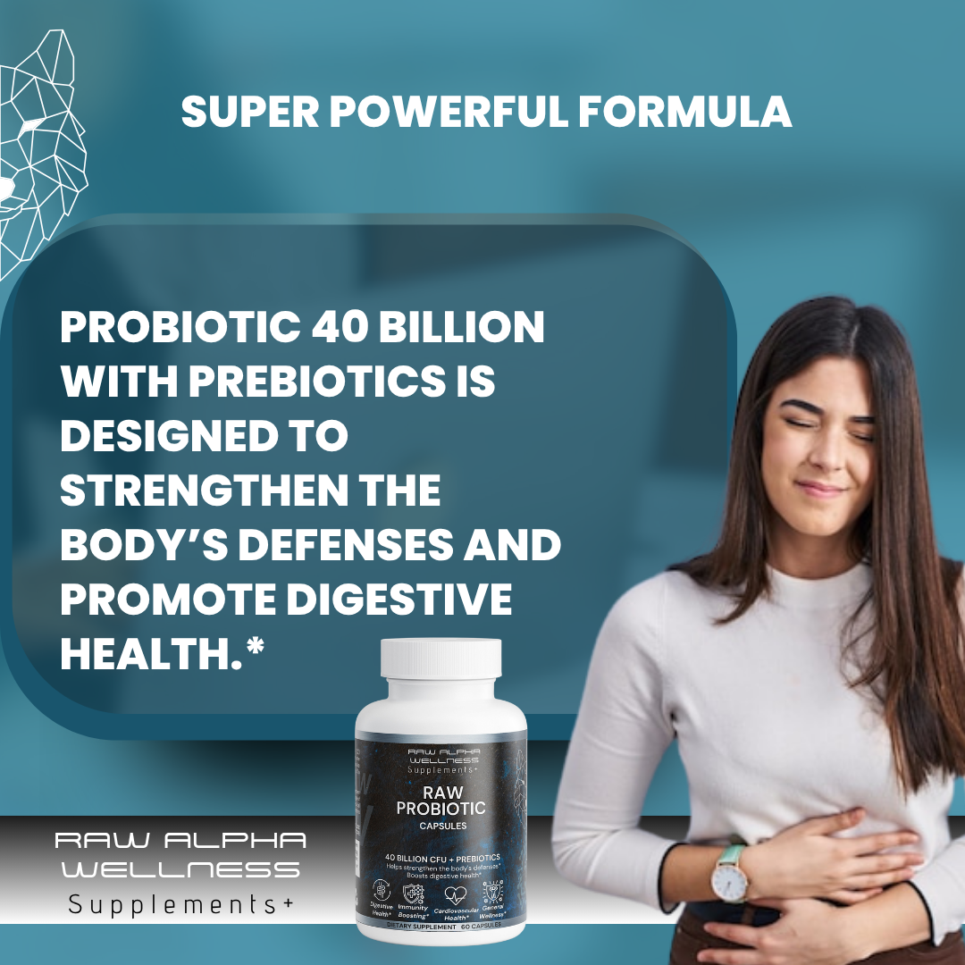 Raw Probiotic 40 Billion CFU + Prebiotics 