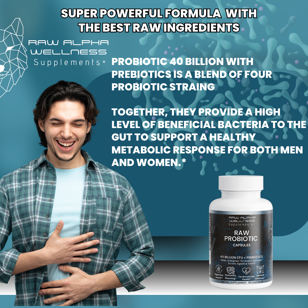 Raw Probiotic 40 Billion CFU + Prebiotics 