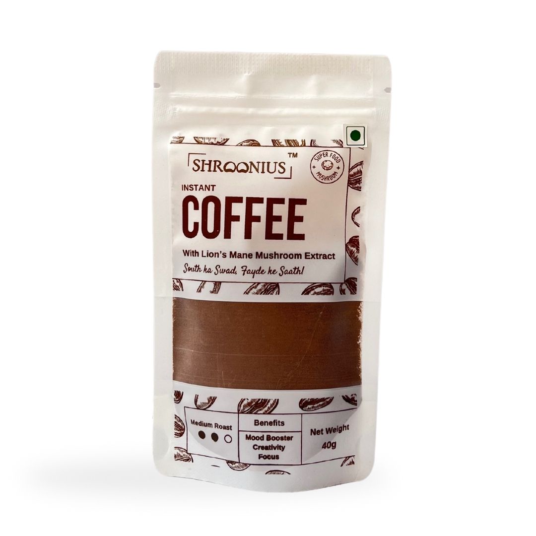 Instant Coffee with Lion’s Mane Mushroom Extract, 40g