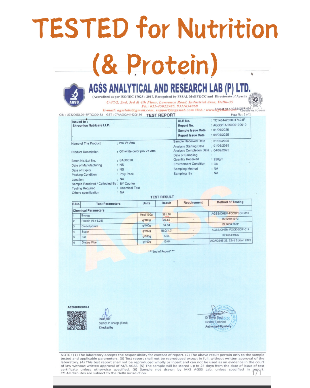 PRO-VIT ATTA, 1Kg