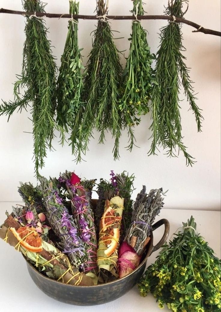 Ramos de hierbas espirituales