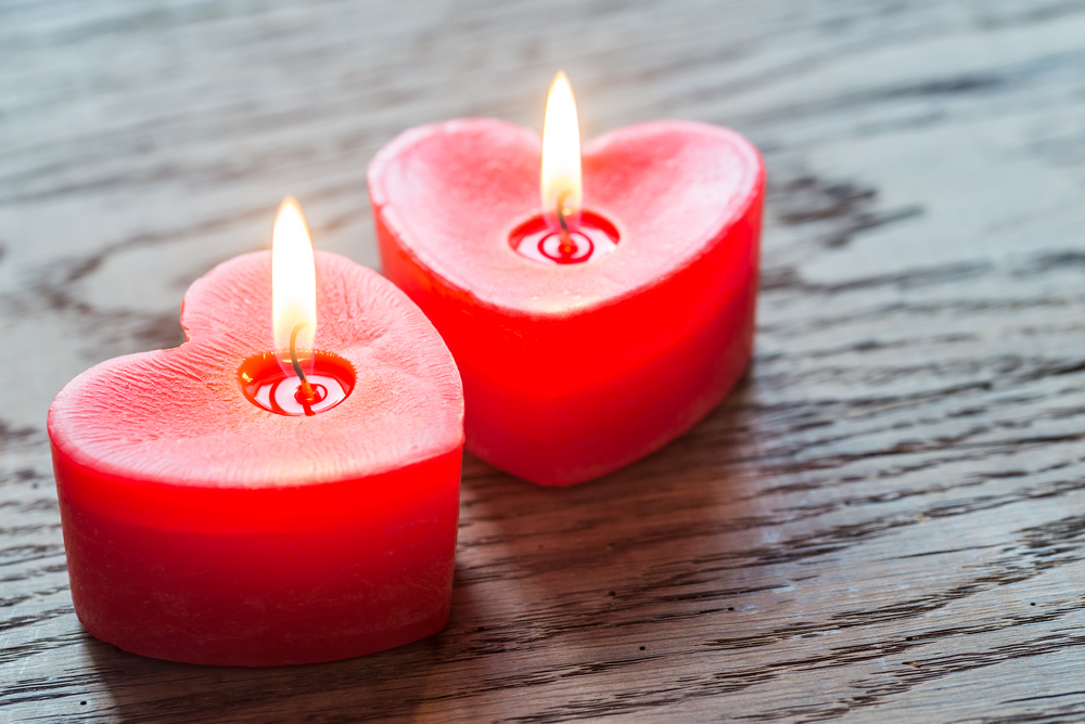 Velas de corazón