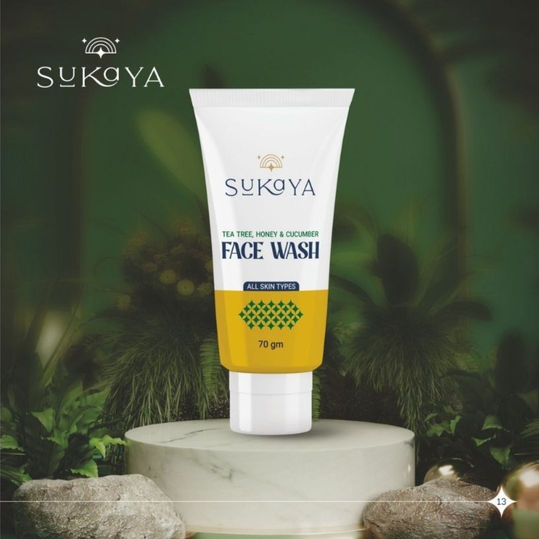 Sukaya Tea Tree, Honey & Cucumber Face Wash