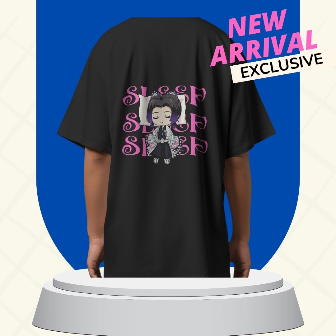 EAT|SLEEP|REPEAT| Black Graphic T-Shirt