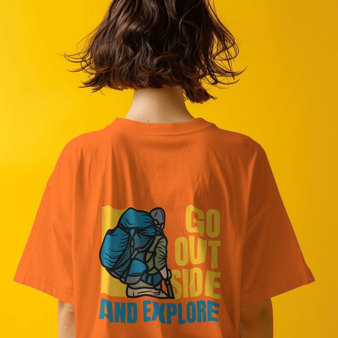 UNISEX | Hiking Themed T-Shirt | GO OUT SIDE AND EXPLORE