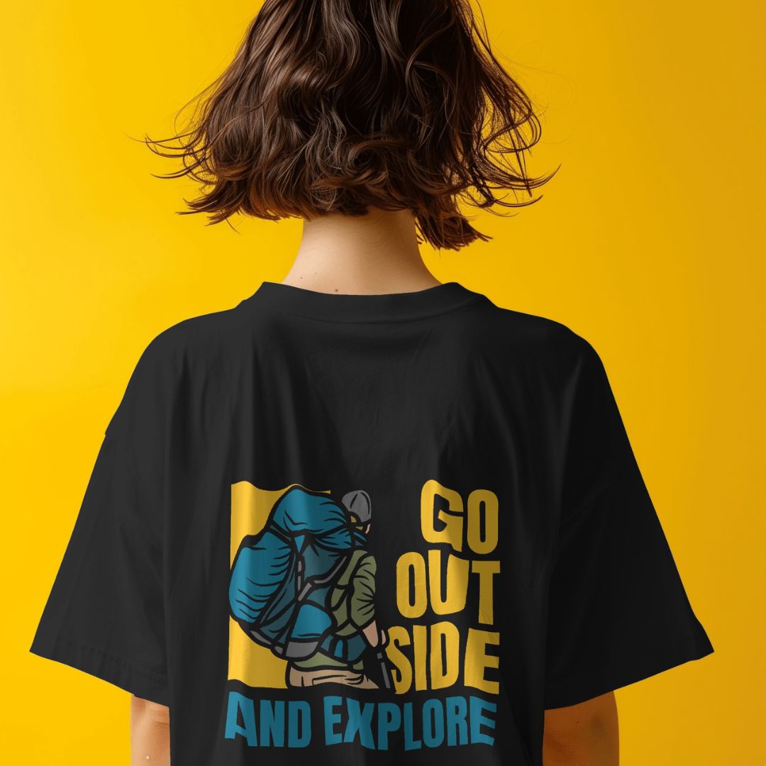 UNISEX | Hiking Themed T-Shirt | GO OUT SIDE AND EXPLORE