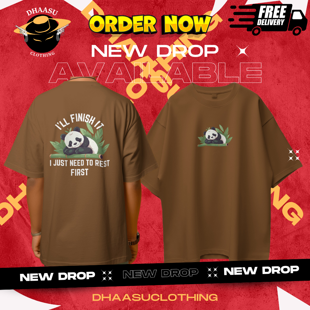 T-Shirt with Panda Design