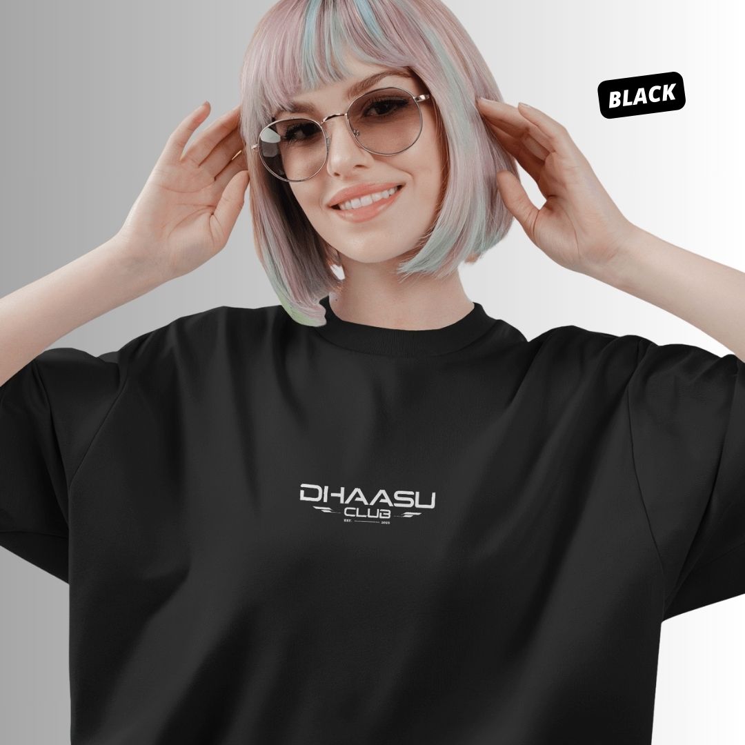 Dhaasu Club T-Shirt | Premium T shirt | Oversized Relaxed Fit