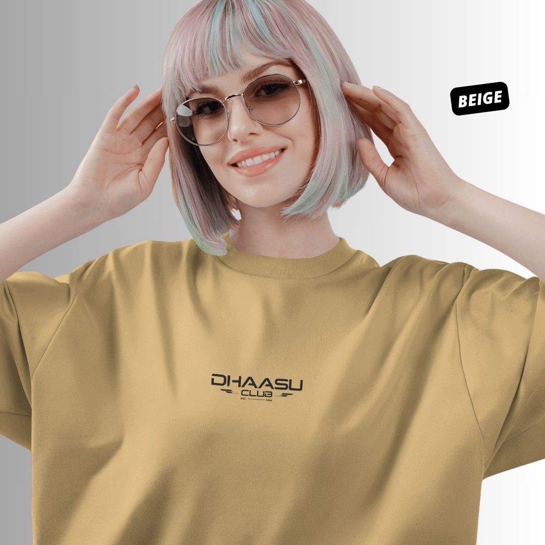 Dhaasu Club T-Shirt | Premium T shirt | Oversized Relaxed Fit