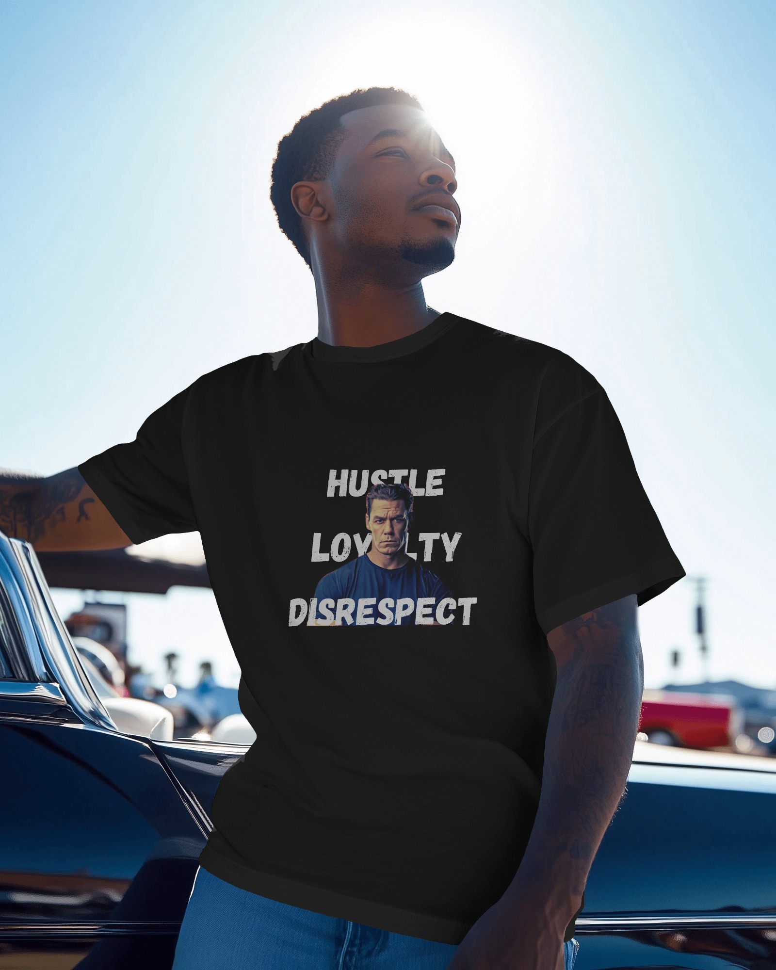 HUSTLE, LOYALTY, DISRESPECT | Heel Jhon Cena Graphic T-Shirt | WWE T-SHIRT