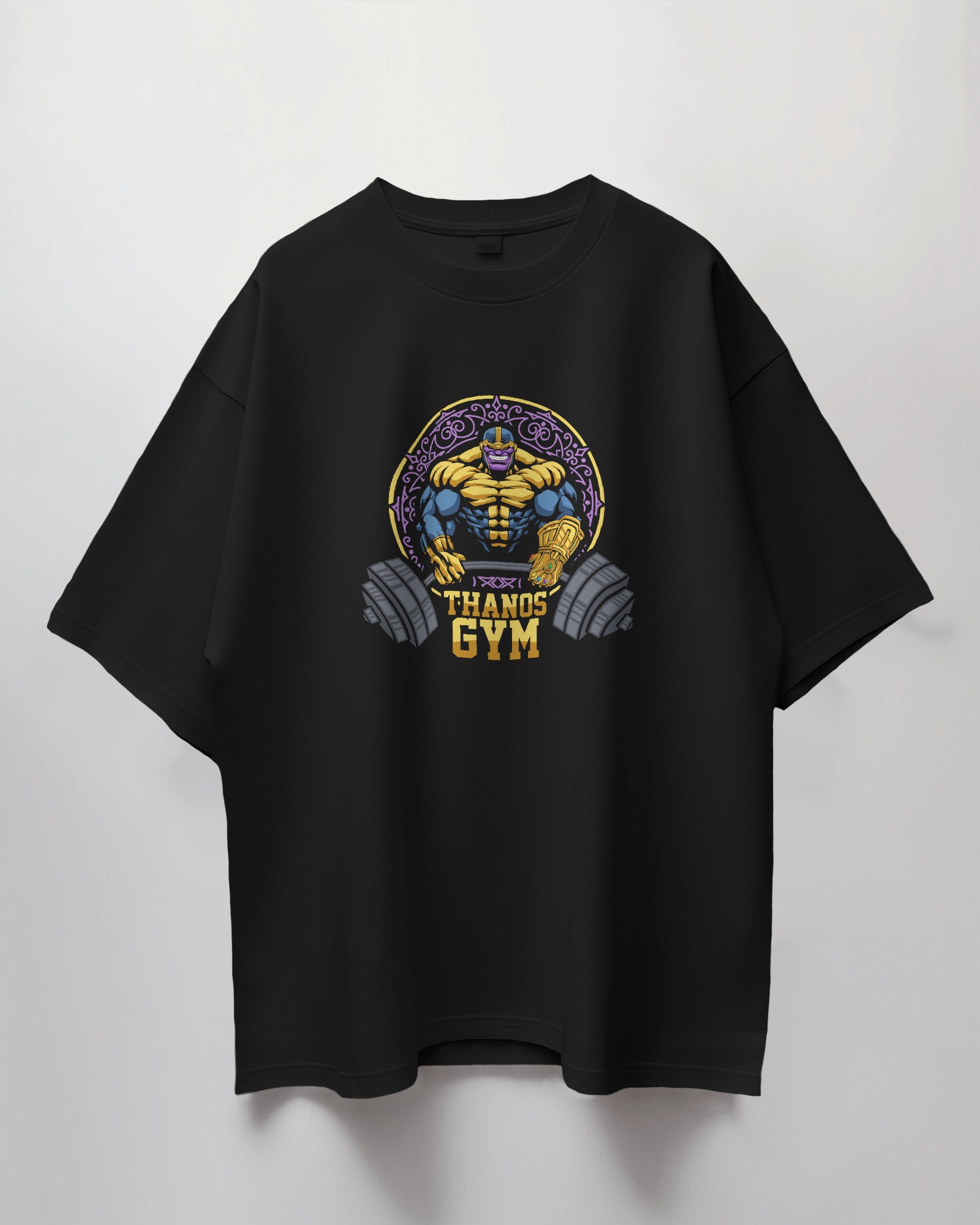 Black Graphic T-Shirt | GYM Graphic T-shirt