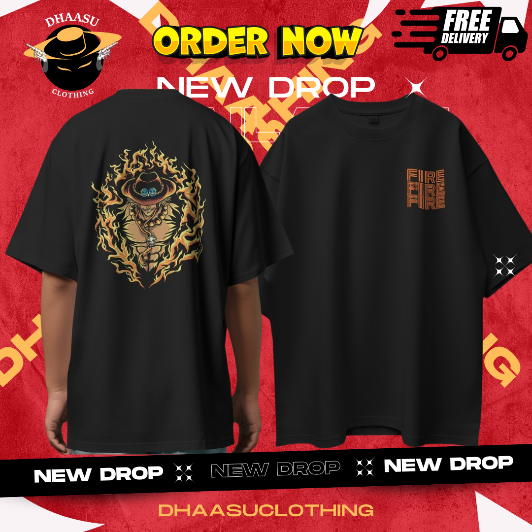 Oversized Anime T-Shirt | Trendy Graphic Summer T-Shirt