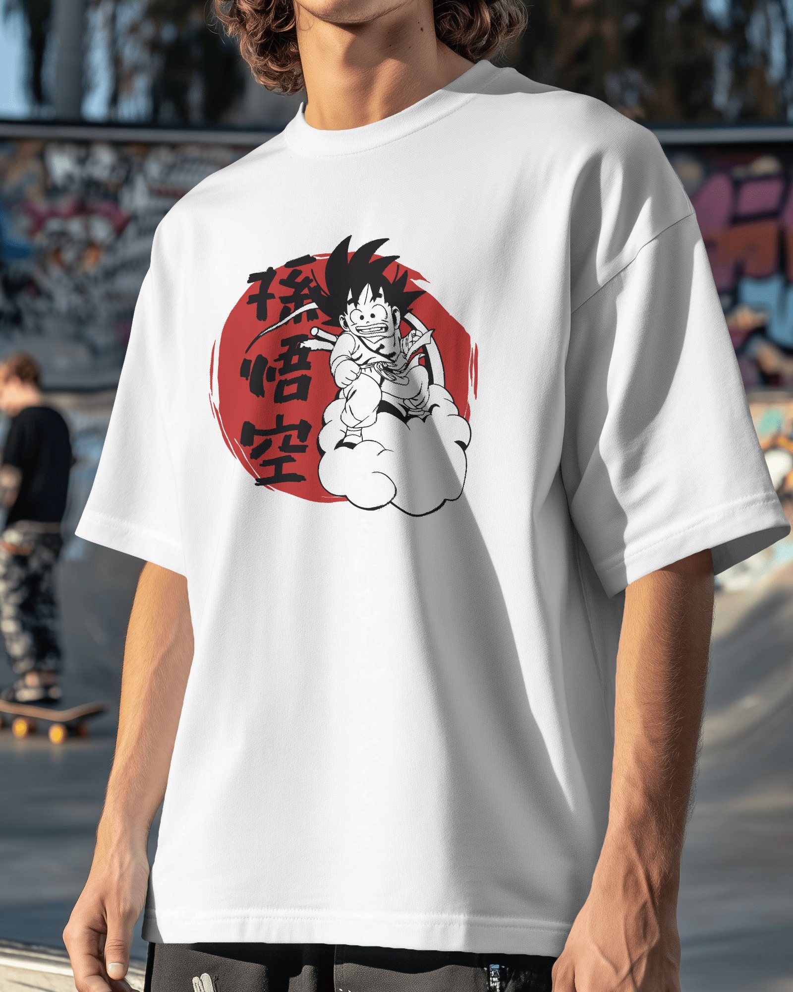 White Oversized T-Shirt | Anime Oversized T-Shirt