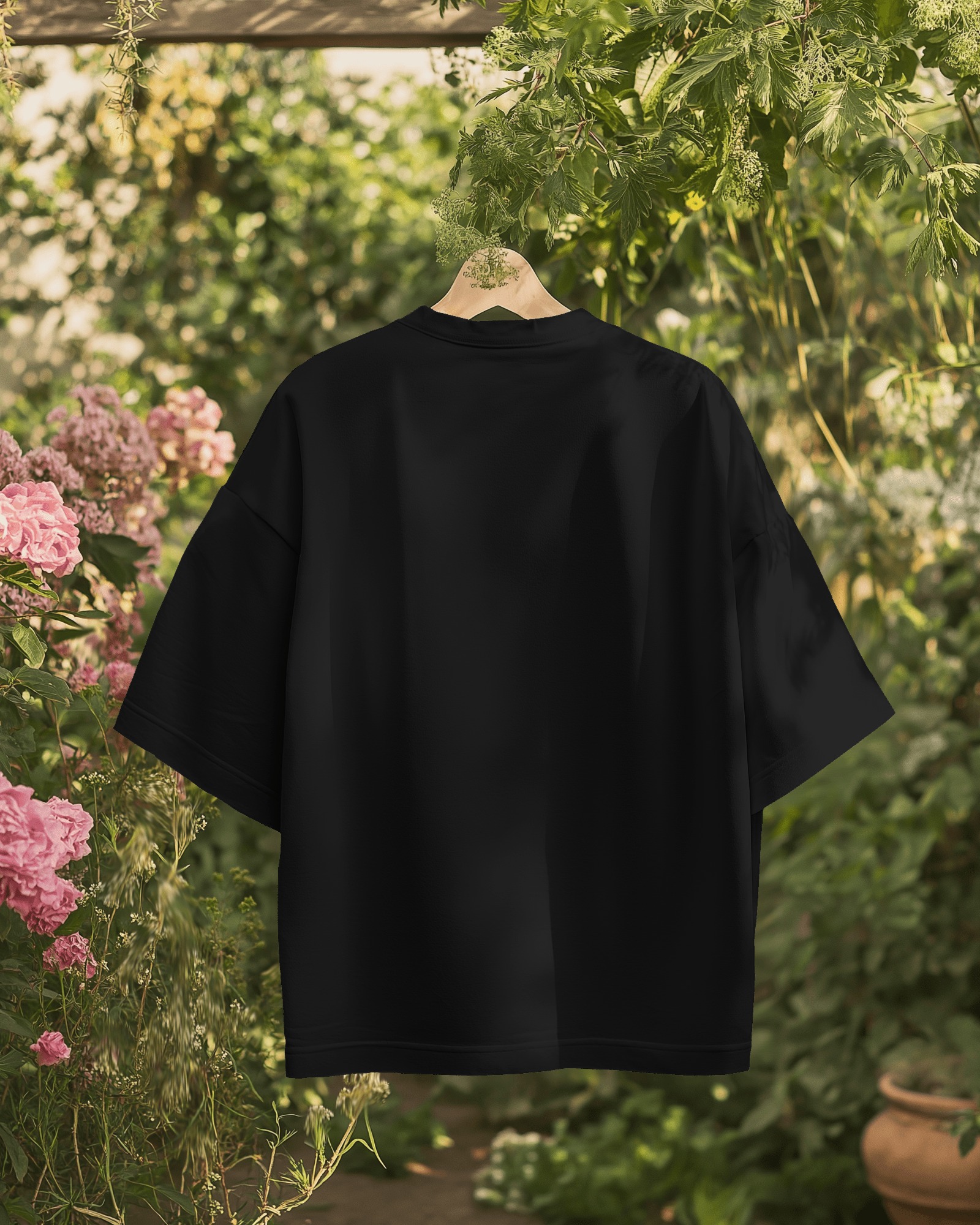 Black Graphic T-Shirt | Oversized Anime T-Shirt