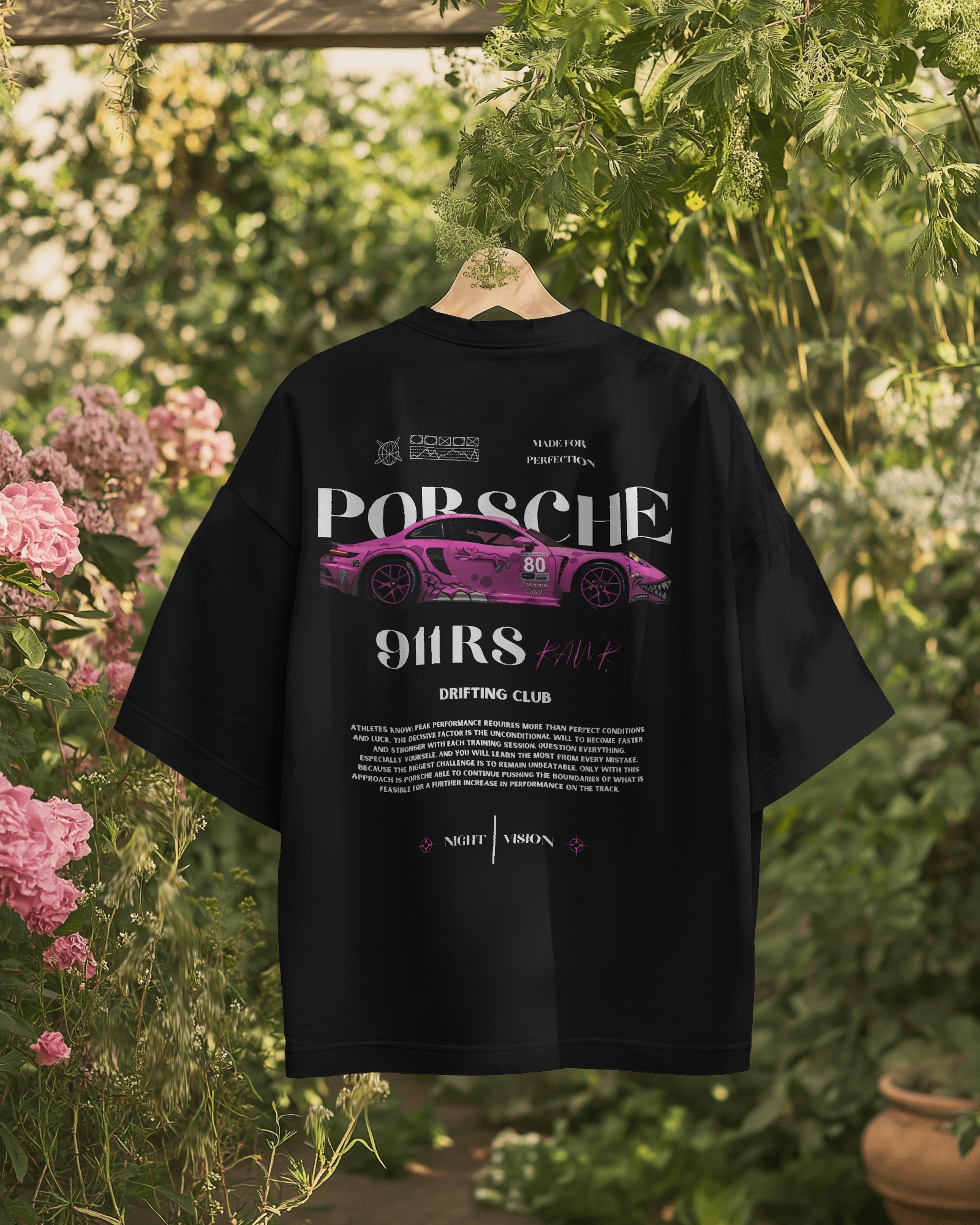 Porsche Drifting Club T-shirt | Cool Graphic T-shirt