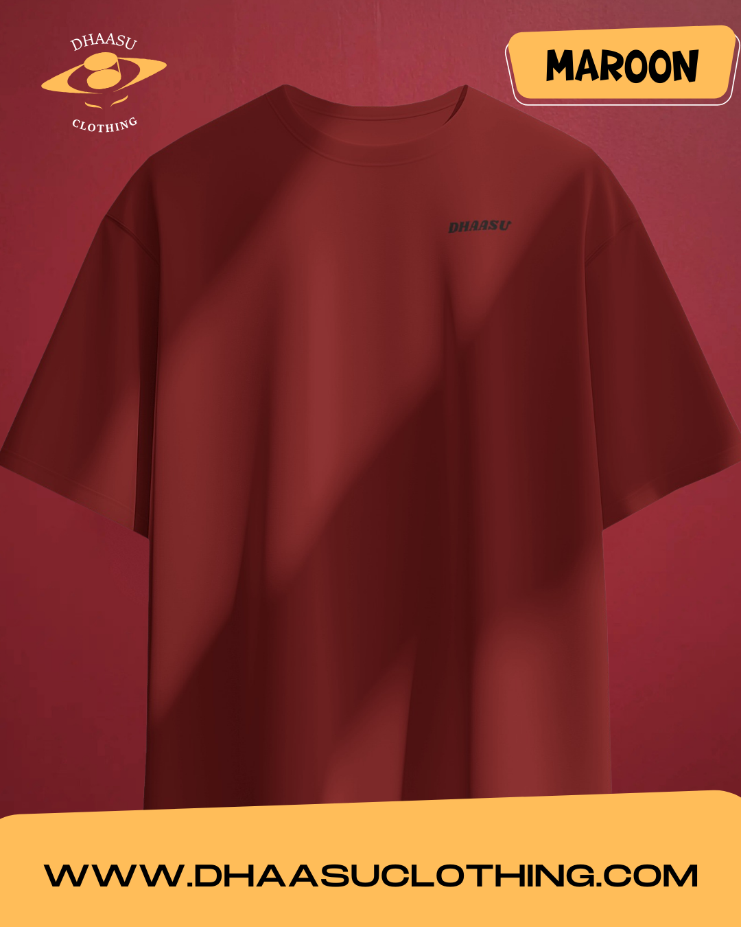 Premium Ovesized T-Shirt | Dhaasu SOLIDS