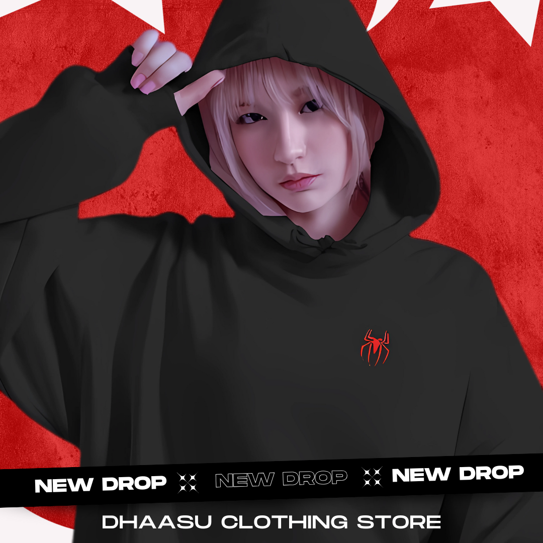 Spider Hoodie | Unisex Premium Oversized Hoodie | Spider Printed | 