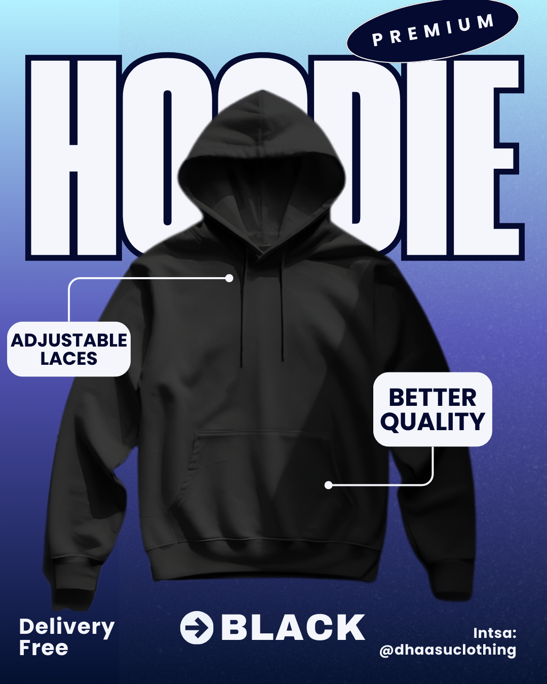 Premium Oversized Hoodie for Men & Women | Streetwear Hoodie India – Dhaasu Clothing