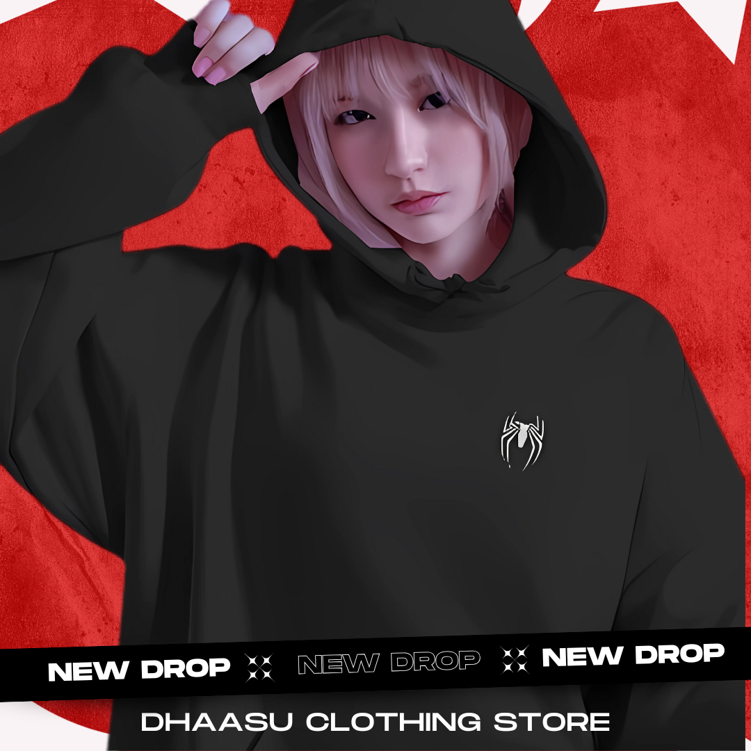 Spider Hoodie | Unisex Premium Oversized Hoodie | Spider Printed | 
