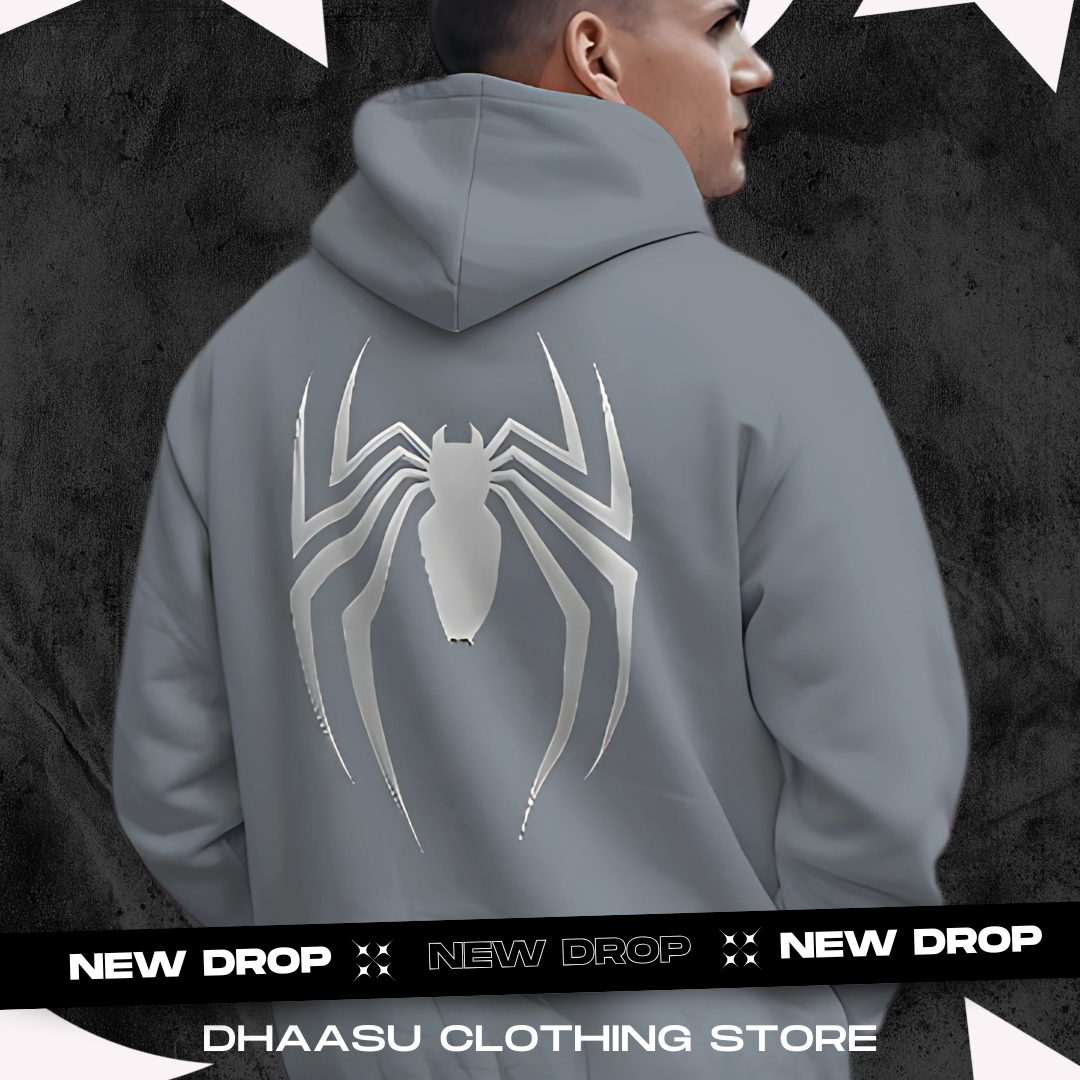 Spider Hoodie | Unisex Premium Oversized Hoodie | Spider Printed | 