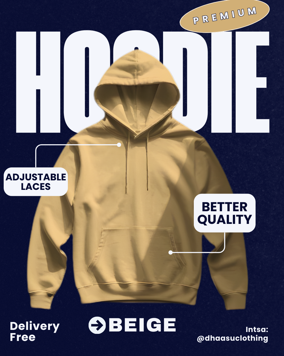 Premium Oversized Hoodie for Men & Women | Streetwear Hoodie India – Dhaasu Clothing