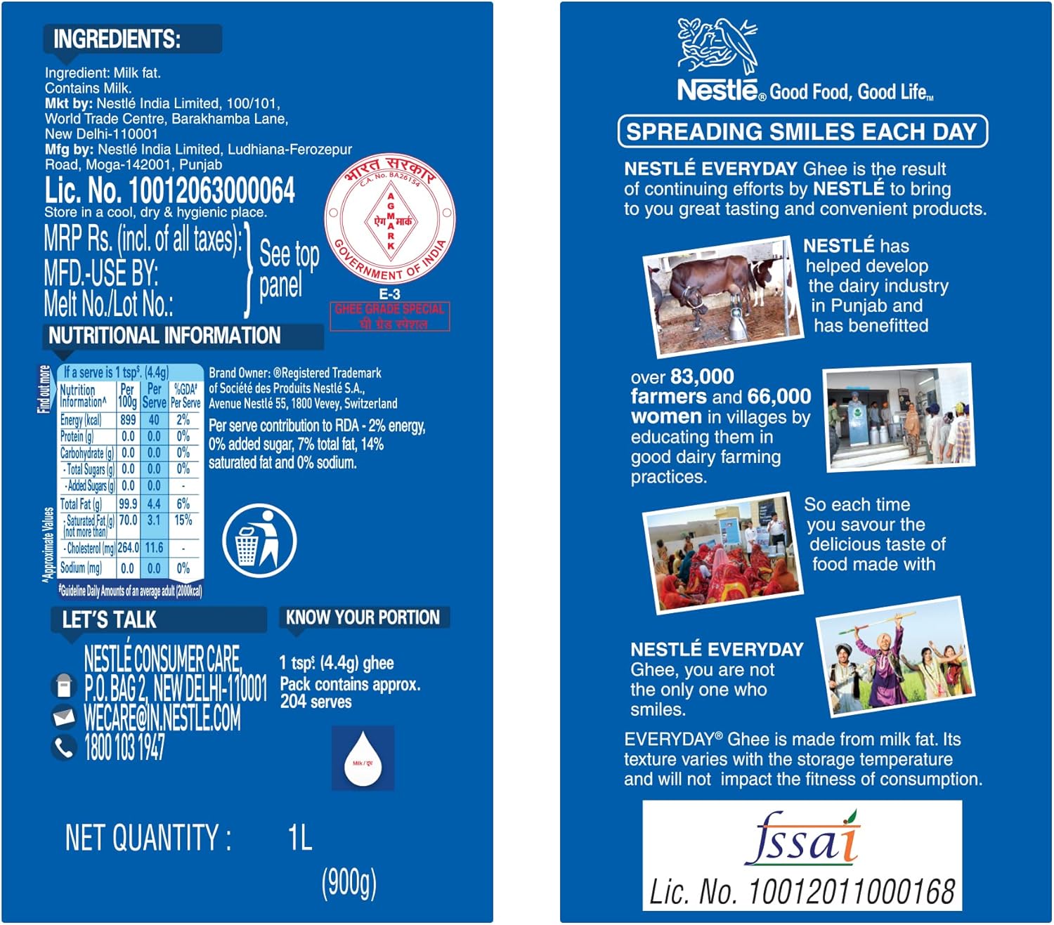 Nestlé EveryDay Shahi Ghee 1 L