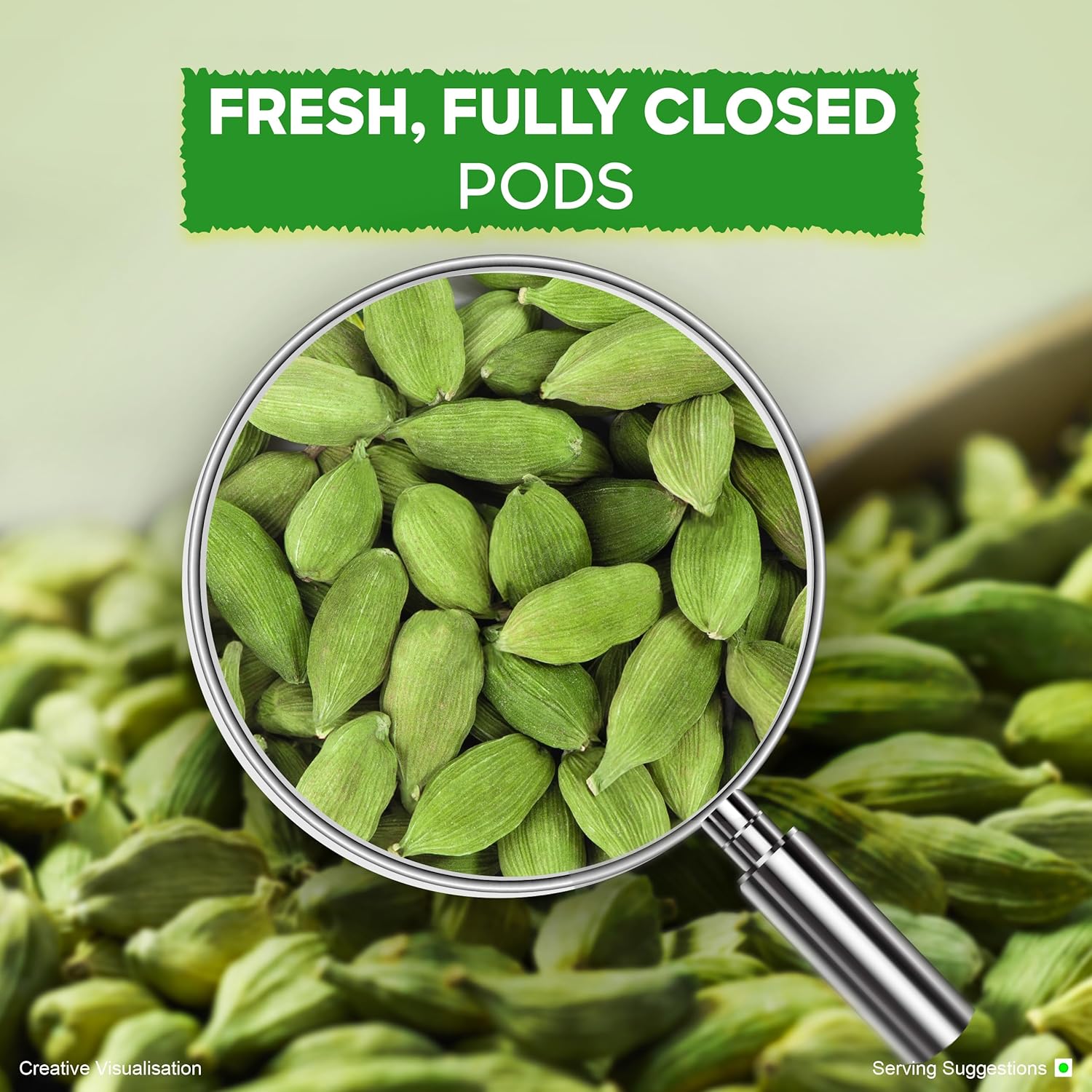 Aashirvaad Green Cardamom Whole (Paatla Elaichi) 