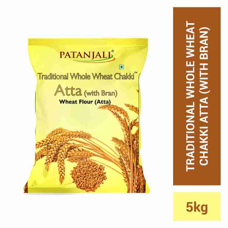 Patanjali Traditional Whole Wheat Chakki Atta (with Bran)