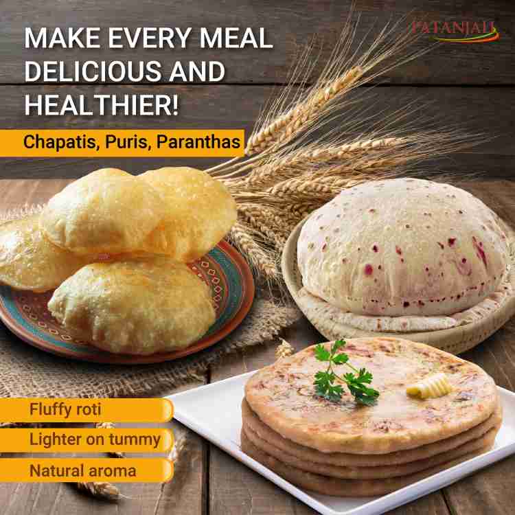 Patanjali Traditional Whole Wheat Chakki Atta (with Bran)