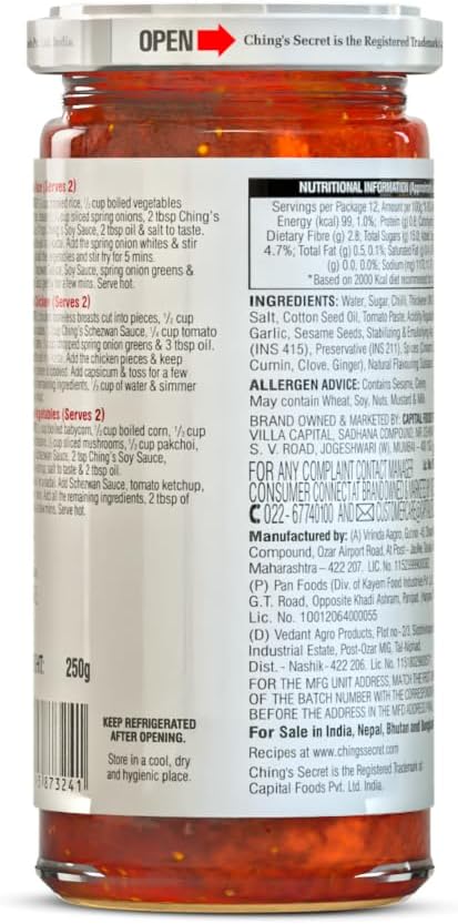 Ching's Secret Schezwan Stir Fry Cooking Sauce