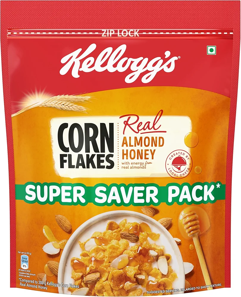 Kellogg's Real Almond Heavy Corn Flakes