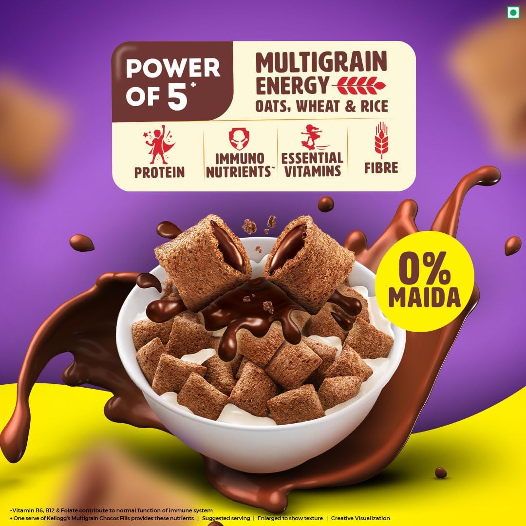 Kellogg's double chocolaty Multigrain Chocos Fills