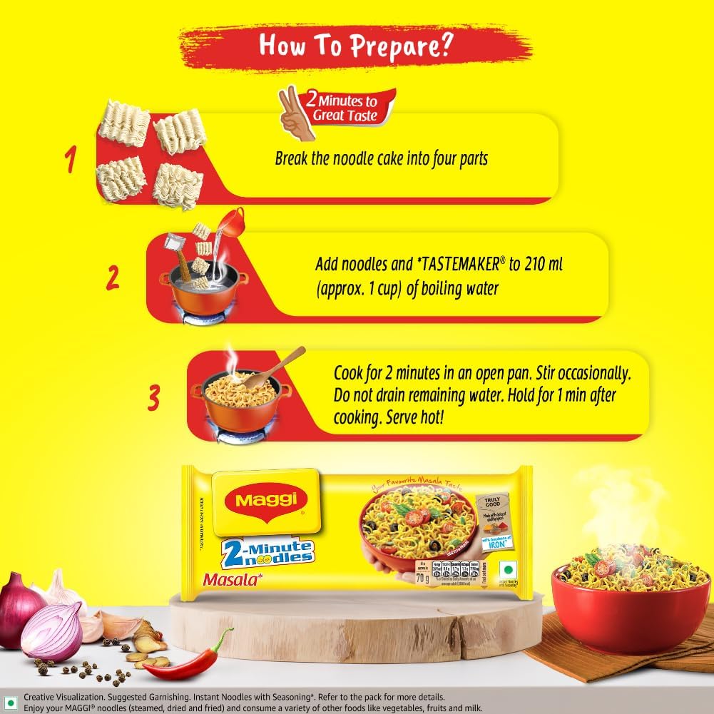 Maggi Mega Pack Minute Noodles (Pack Of 12) 