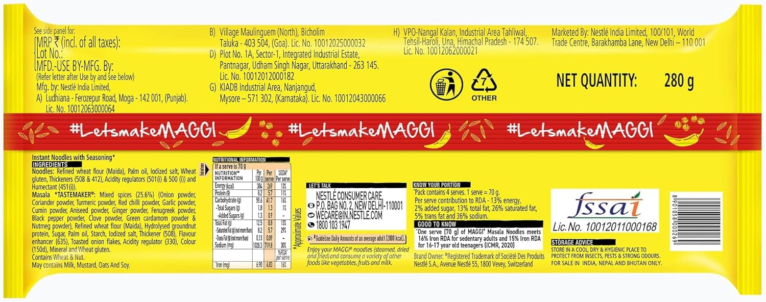 Maggi 2-Minute Noodles  280 g