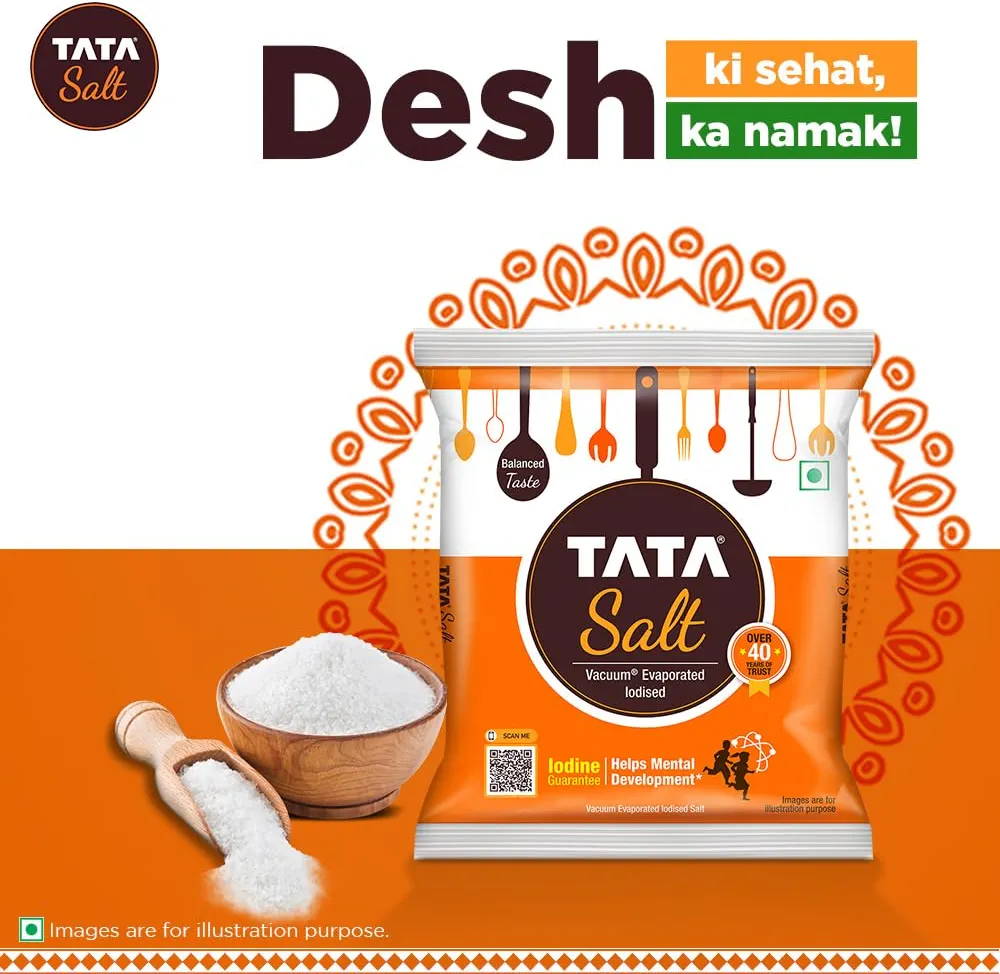 TATA Salt 1 Kg Vacuum evaporated iodised salt