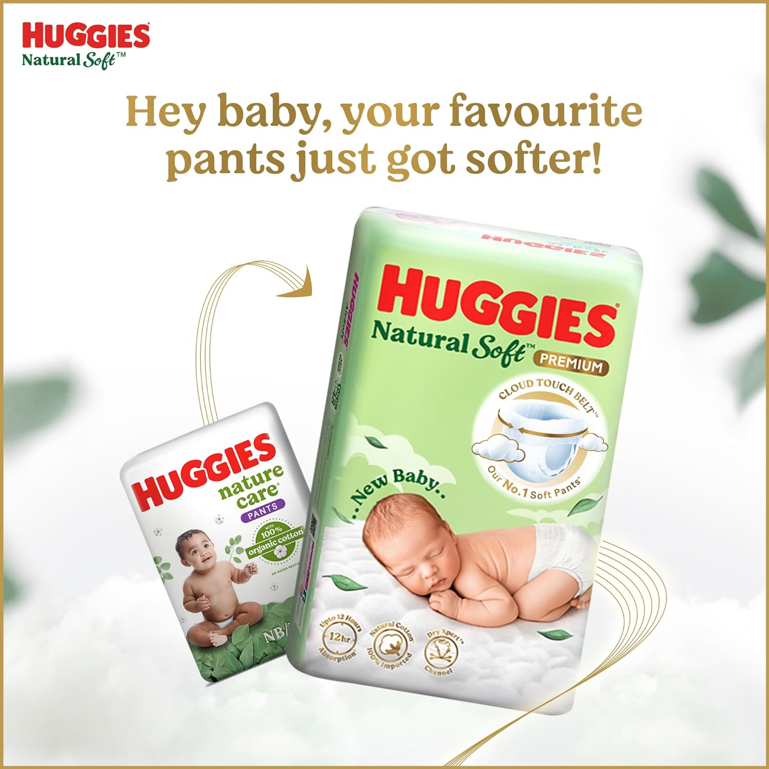 Huggies Natural Soft Premium- S (4-8 kg)