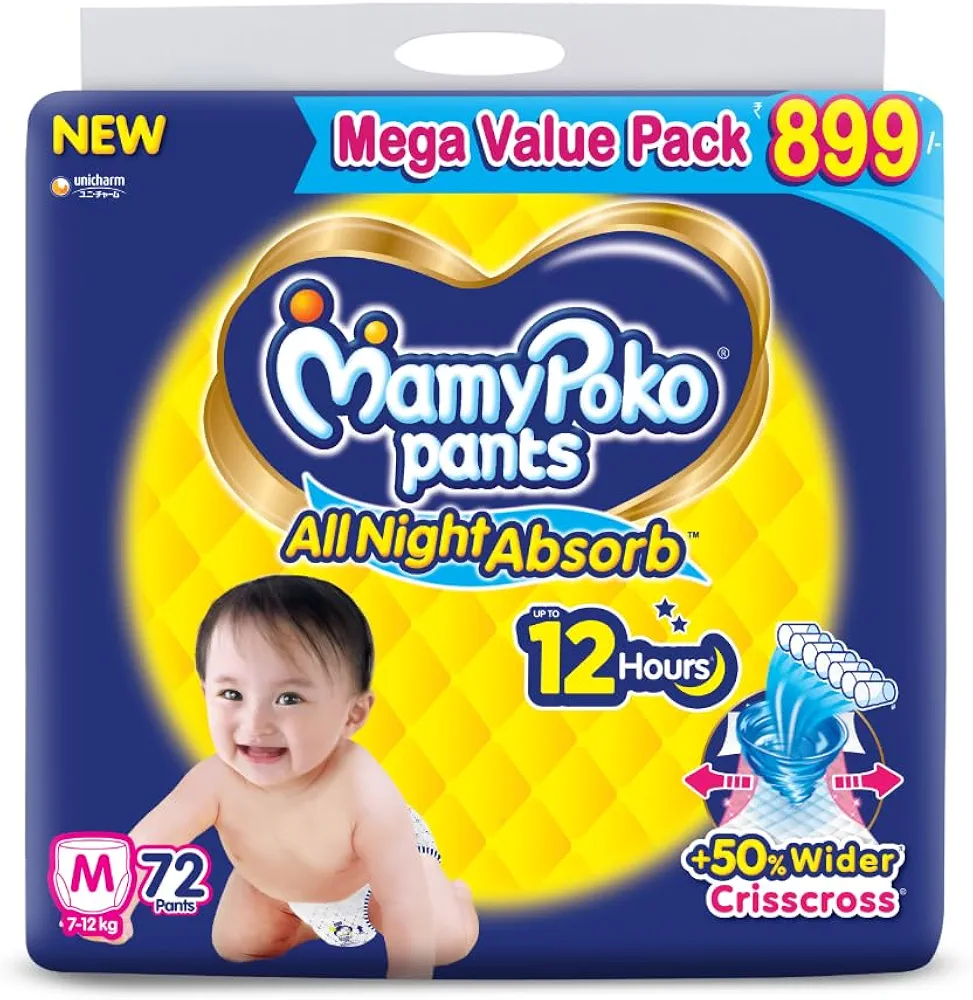 MamyPoko Pants M - 72 Pants (7 - 12 kg) 