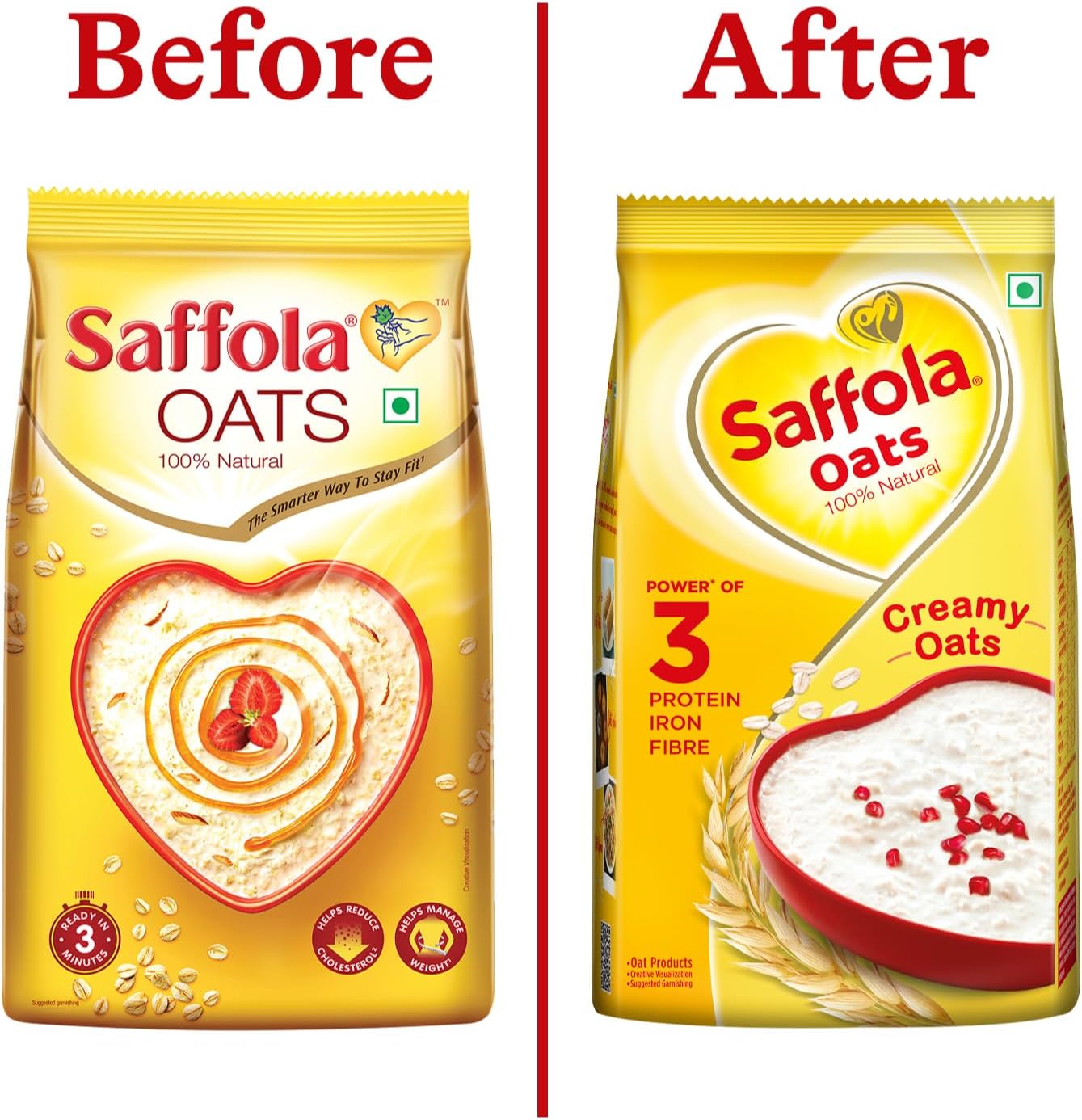 Saffola Oats 100% Natural Creamy Oats
