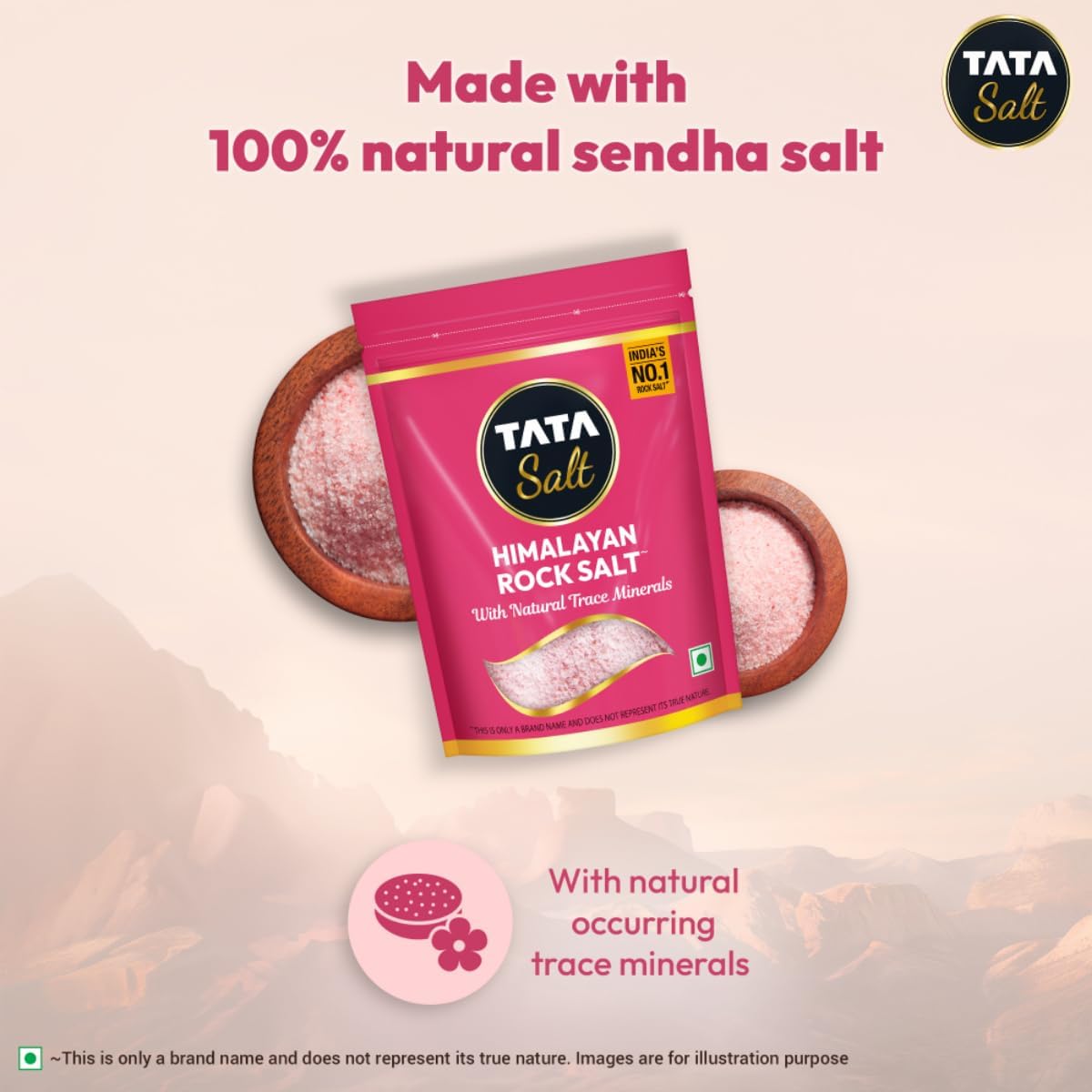 TATA Salt Himalayan Rock Salt,1 kg